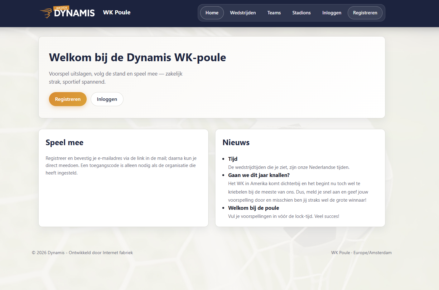 Home — WK Poule